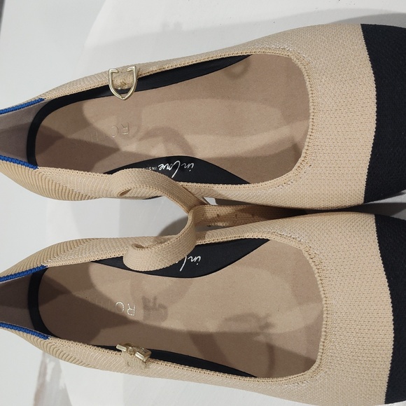 Rothy's The Mary Jane Heel In Cream Captoe Size 8.5 - Picture 8 of 12